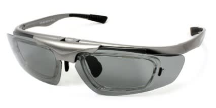 Panlees S980 Gray Inner-ClipOn Polarized glasses - Gray - Angle View