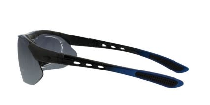 Panlees S868 Black w/Cobalt Blue Inner-ClipOn glasses - Black / Blue - Side View
