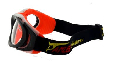 Panlees D517 Black w/White/Orange glasses - Black / Orange - Side View