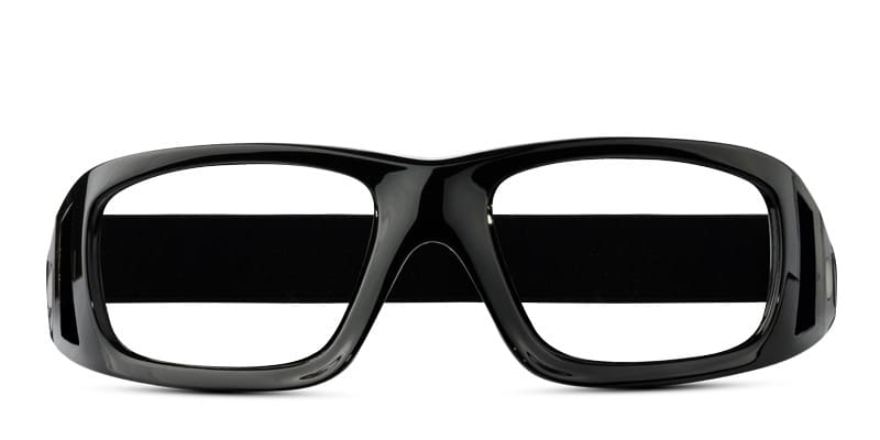 Panlees DE495 Black w/White glasses - Black - Frontal View
