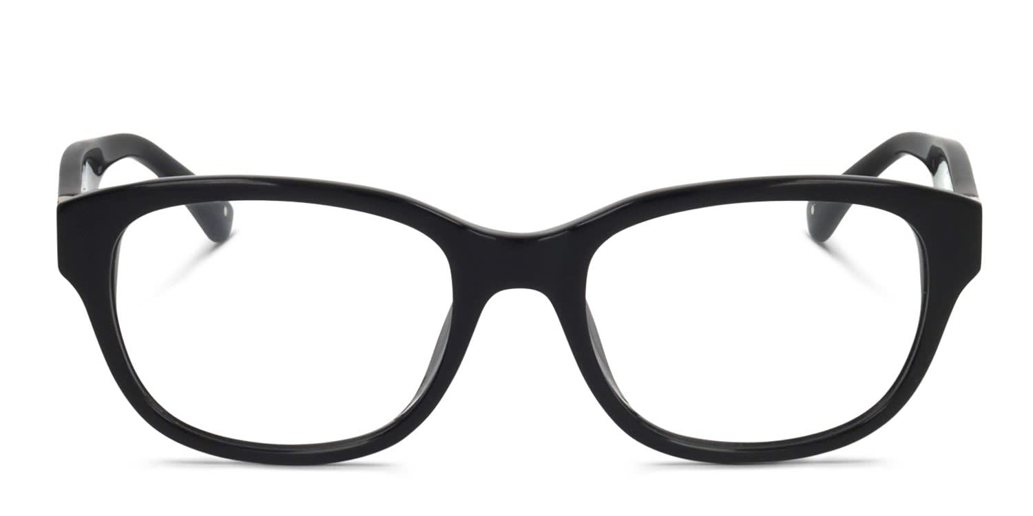 Linda Farrow PL21 Black glasses - Black - Frontal View