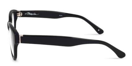 Linda Farrow PL21 Black glasses - Black - Side View