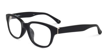 Linda Farrow PL21 Black glasses - Black - Angle View