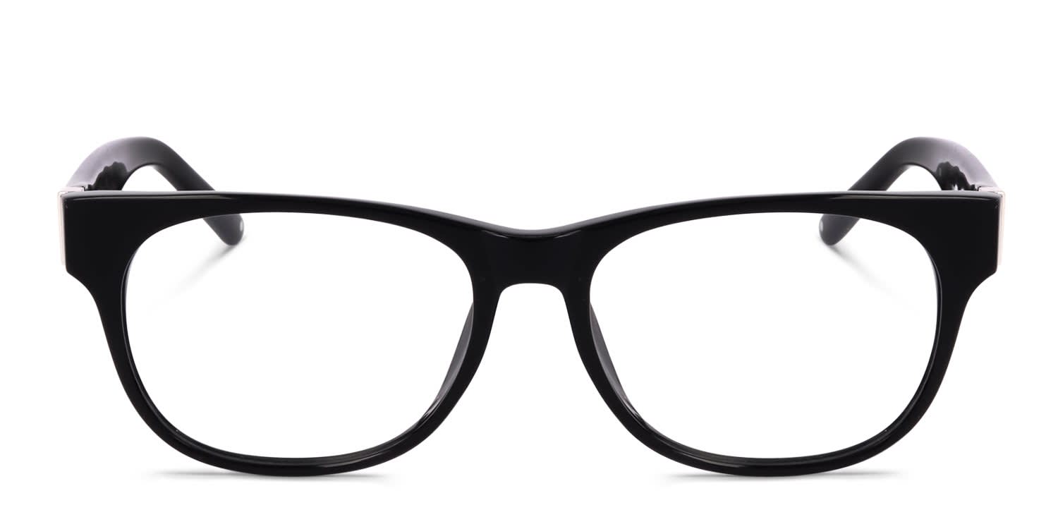 Linda Farrow PL23 Black glasses - Black - Frontal View