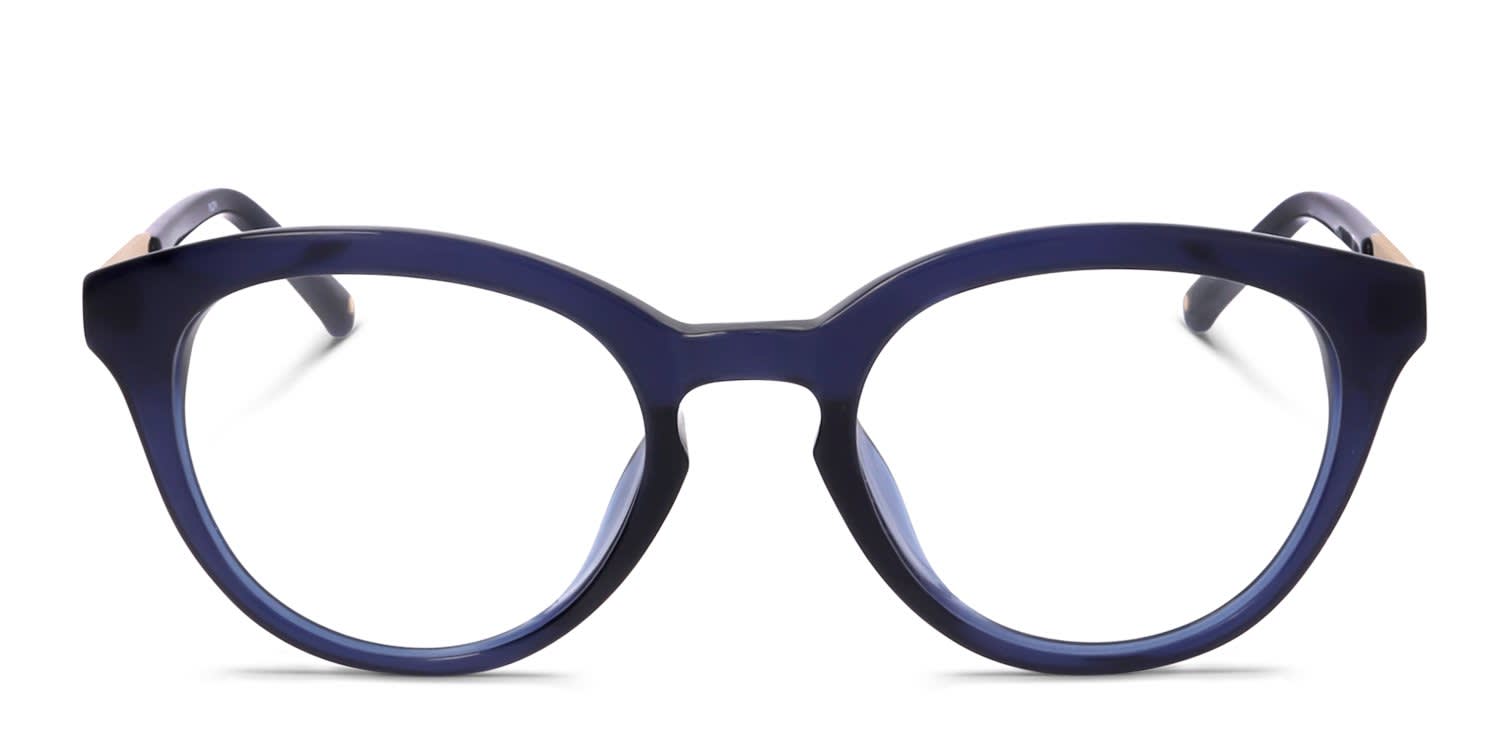 Linda Farrow PL27 Blue glasses - Blue - Frontal View