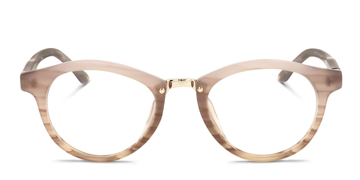Linda Farrow PL28 Pink glasses - Pink - Frontal View