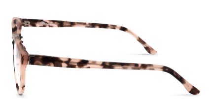 Linda Farrow PL28 Pink, Tortoise glasses - Pink / Tortoise - Side View