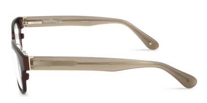Linda Farrow PL58 Bronze glasses - Bronze - Side View