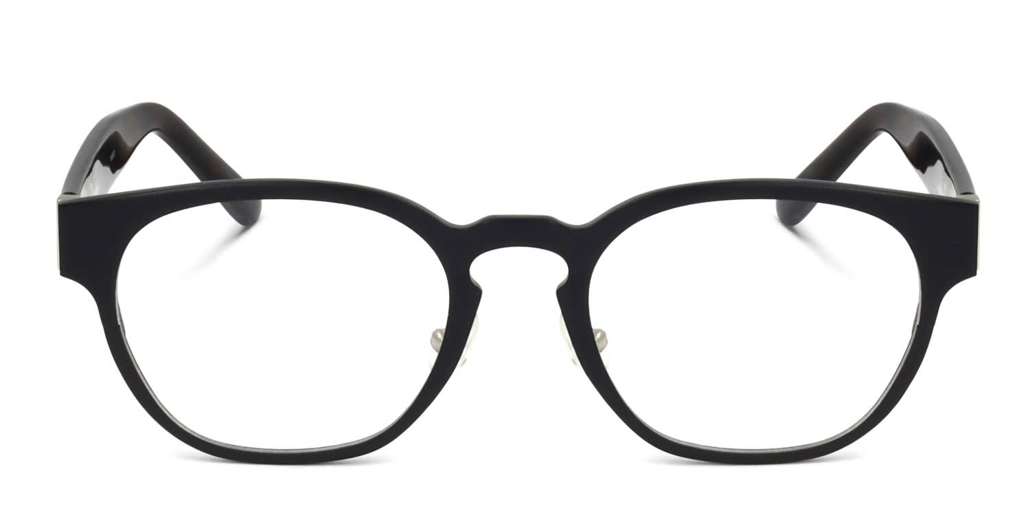 Linda Farrow PL60 Black glasses - Black - Frontal View