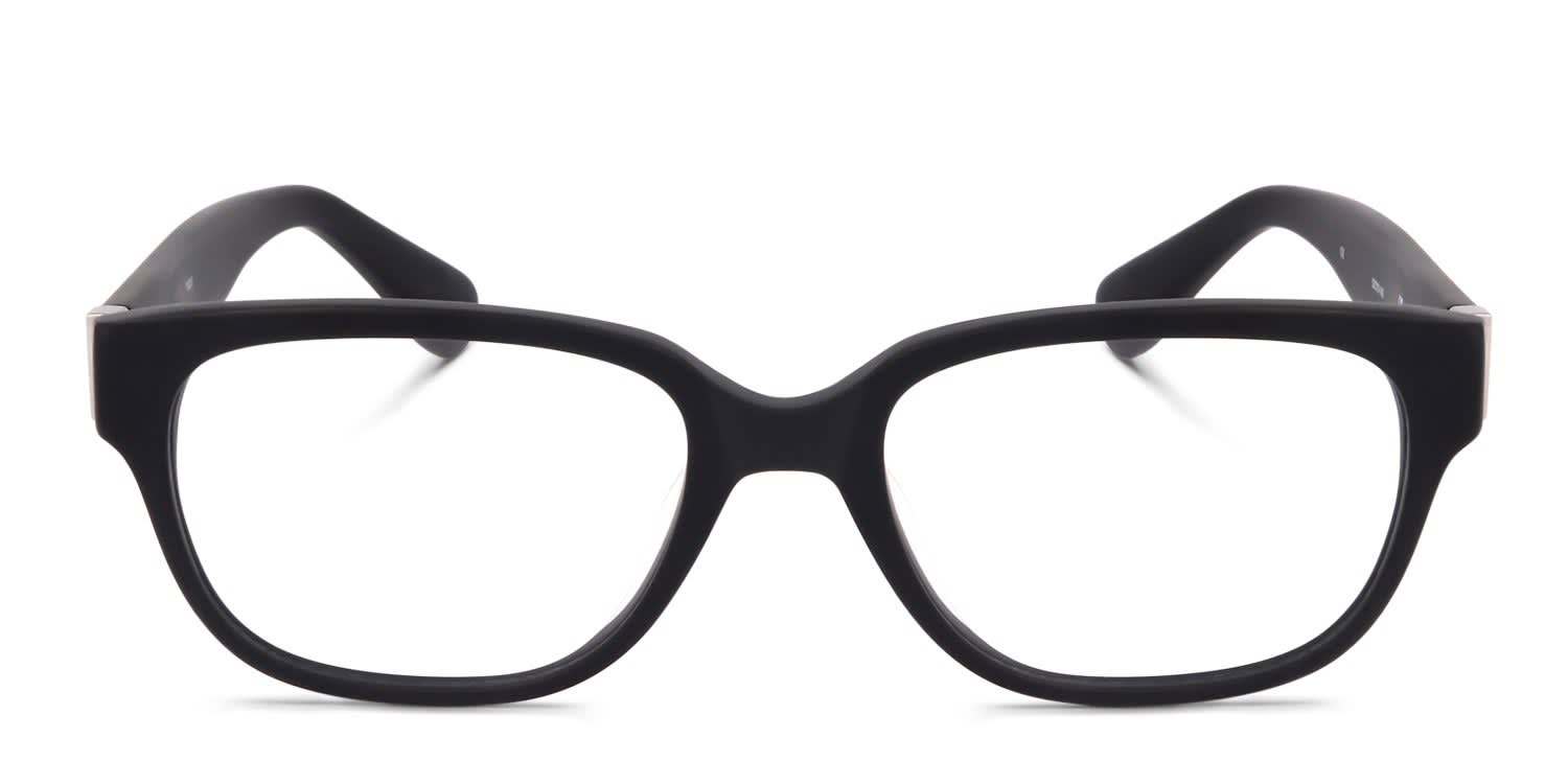 Linda Farrow PL22 Black glasses - Black - Frontal View