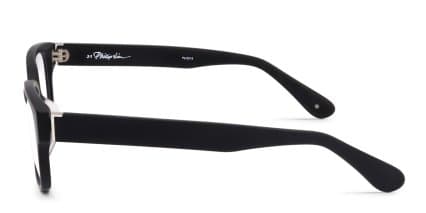 Linda Farrow PL22 Black glasses - Black - Side View