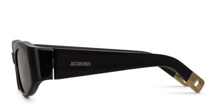 Jacquemus Ovalo Shiny Black glasses - Shiny Black - Side View
