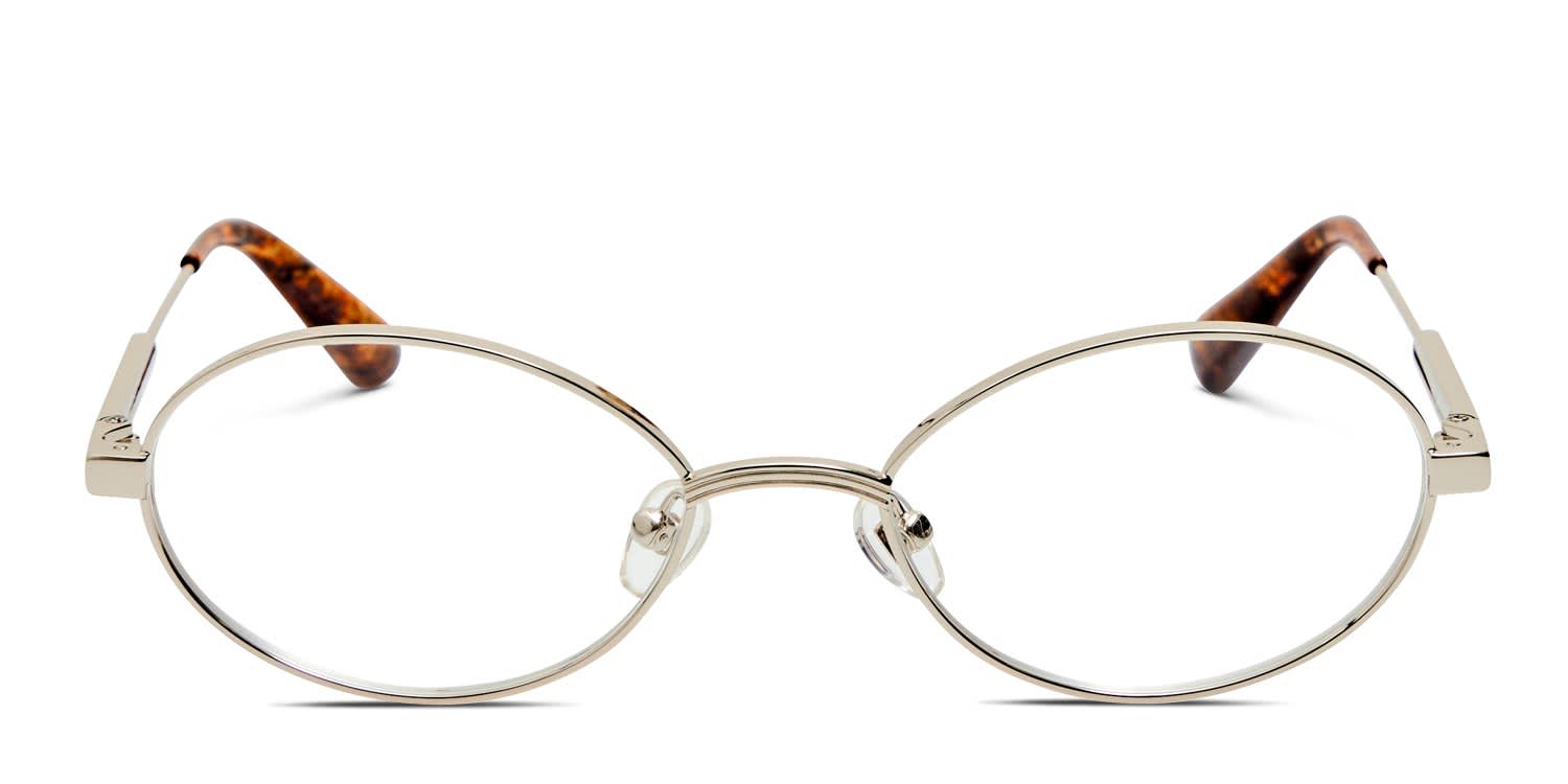 Jacquemus Meunier Silver glasses - Silver - Frontal View