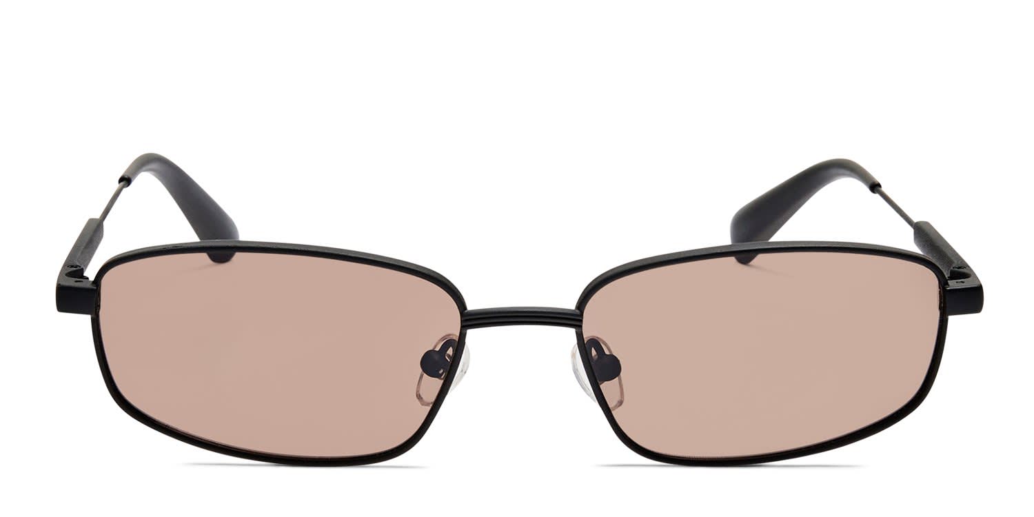 Jacquemus Sera Matte Black glasses - Matte Black - Frontal View