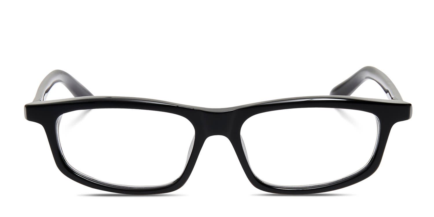 Jacquemus Cuadro Shiny Black glasses - Shiny Black - Frontal View