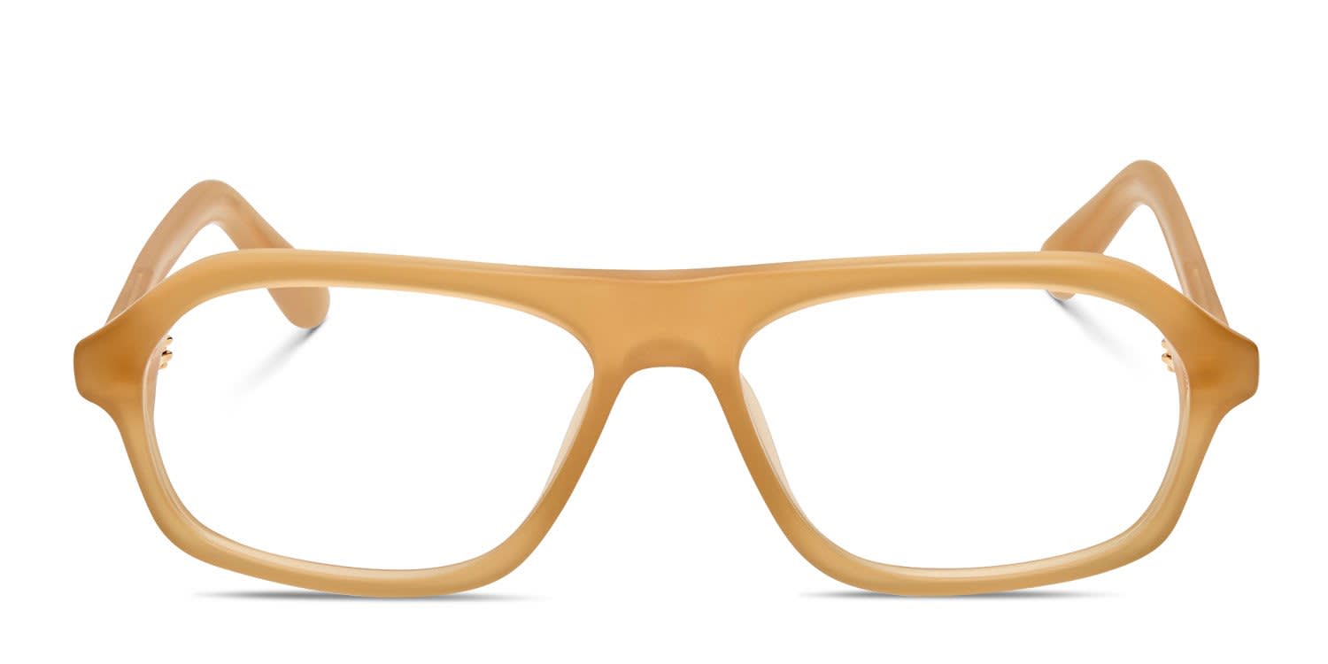 Jacquemus Becane Orange glasses - Orange - Frontal View