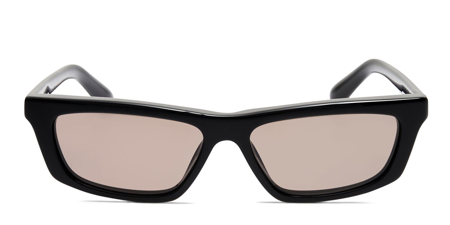 Jacquemus Trapezi Black glasses - Black - Frontal View
