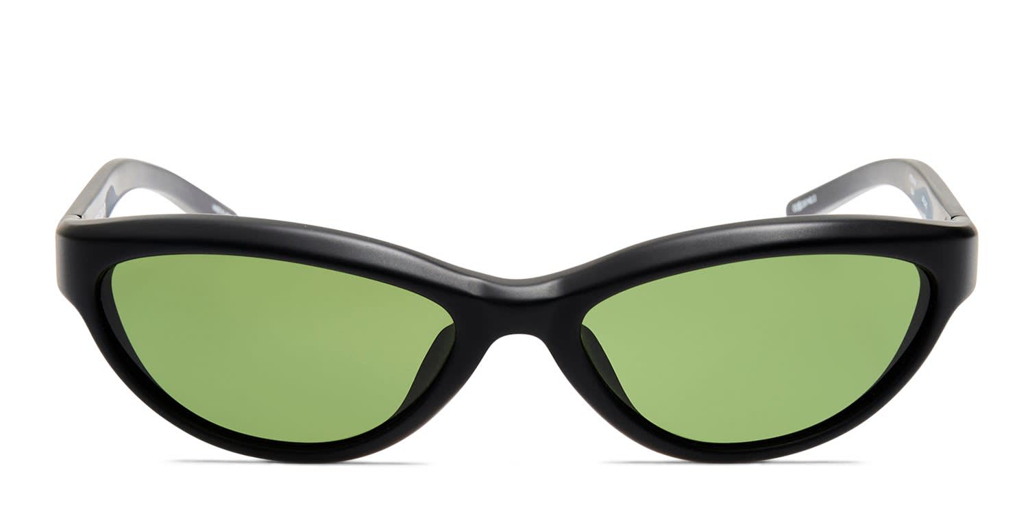 Jacquemus Translucent Brown Cat-Eye Sunglasses with Green Lenses Jacquemus Bellini Sunglasses in Gold and Brown | LINDA  main image 4