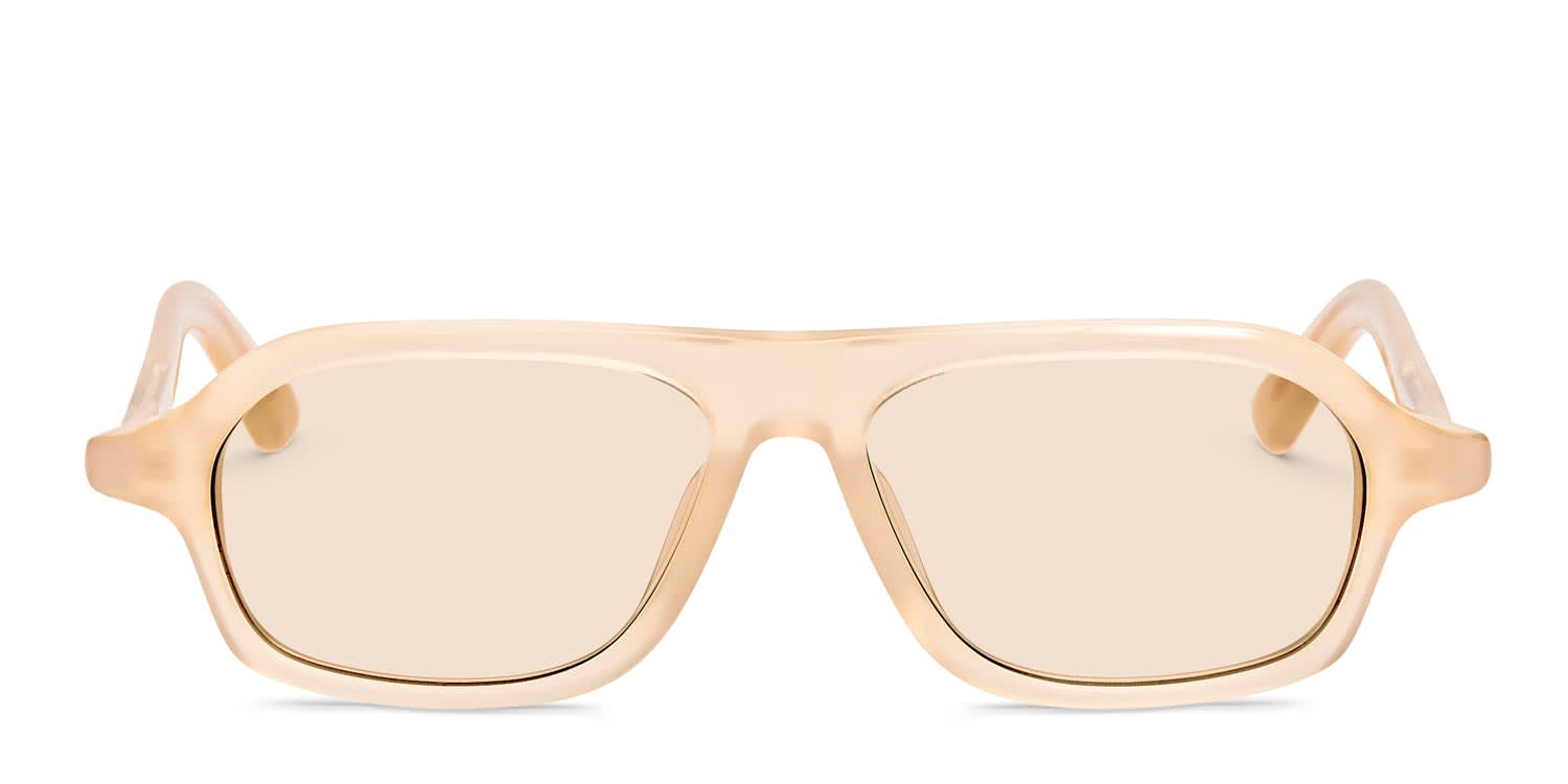 Jacquemus JAC127 Beige glasses - Beige - Frontal View