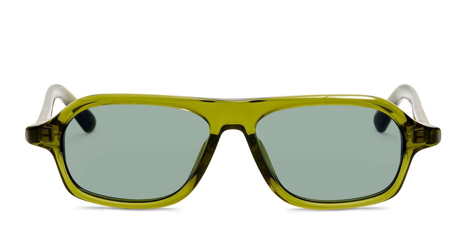 Jacquemus JAC127 Green glasses - Green - Frontal View