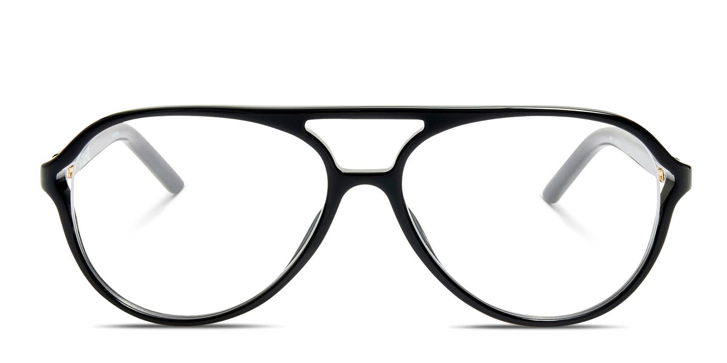 Jacquemus Jac148 Shiny Black glasses - Shiny Black - Frontal View