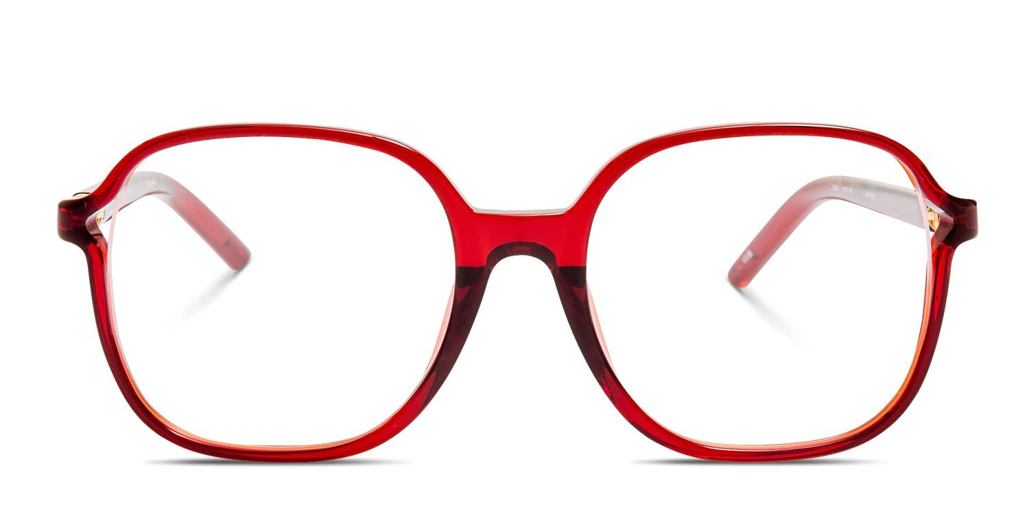 Jacquemus Jac150 Red glasses - Red - Frontal View