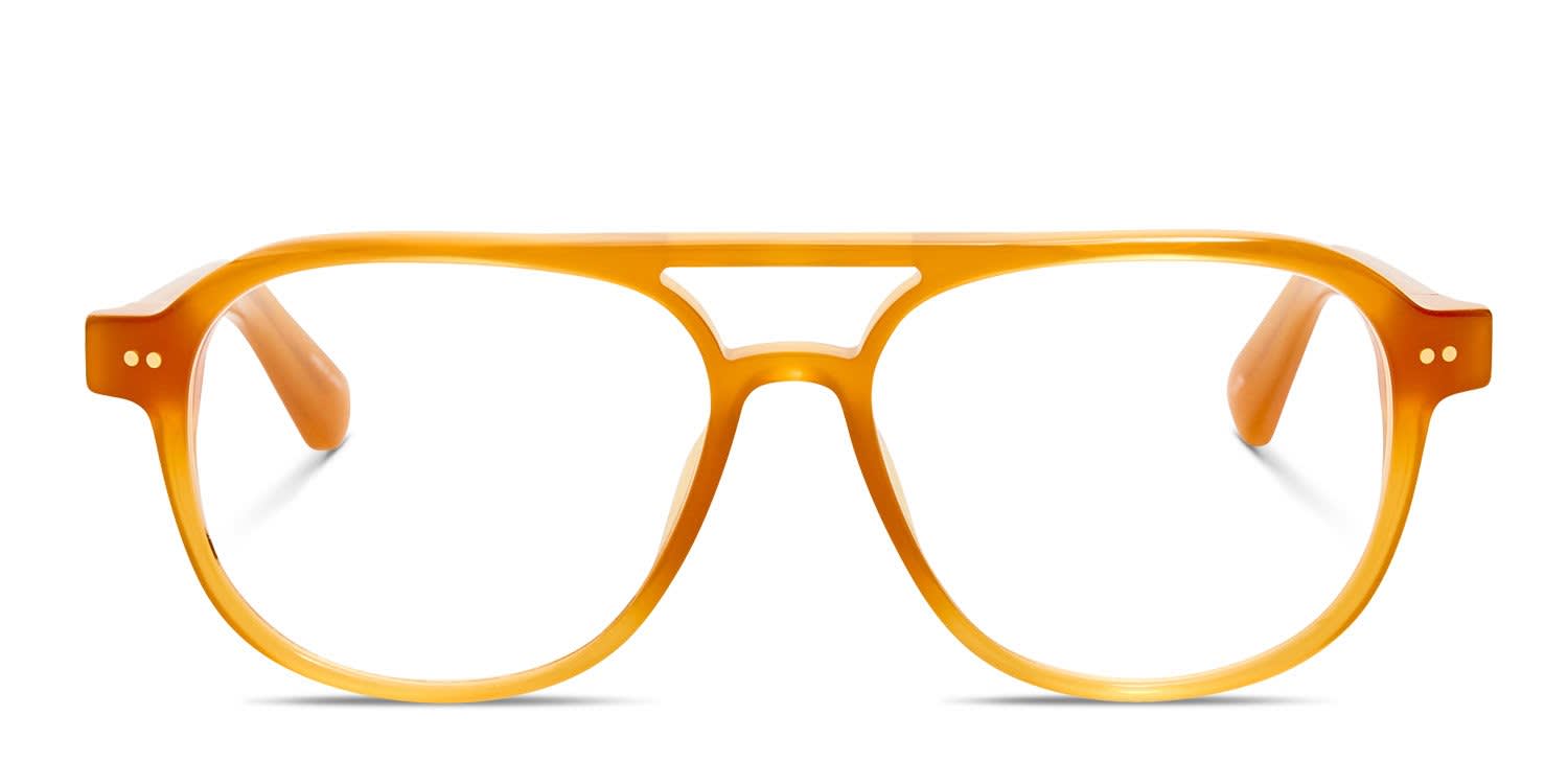 Jacquemus Altu Orange glasses - Orange - Frontal View