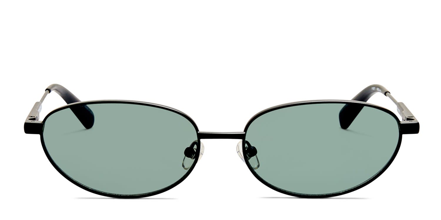 Jacquemus Alba Matte Black glasses - Matte Black - Frontal View