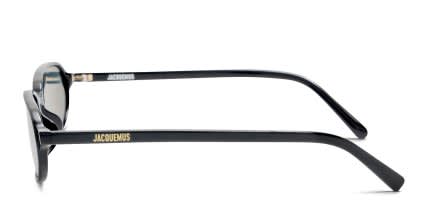 Jacquemus JAC227 Shiny Black glasses - Shiny Black - Side View