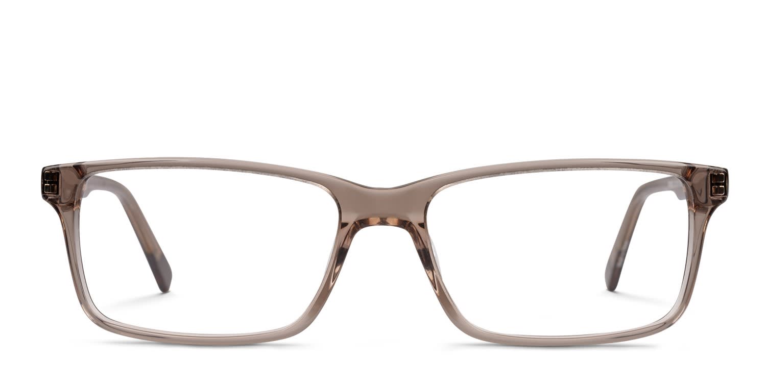Amelia E. Skyline Brown, Clear Prescription Eyeglasses