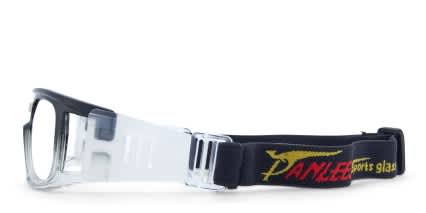 Panlees JH0016 Black w/Clear NA glasses - Black / Clear - Side View