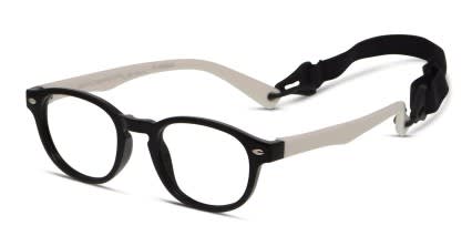 Revel Lyndon Kids Black/White glasses - Black / White - Angle View