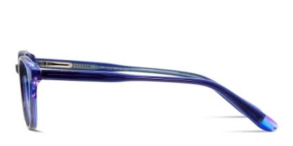Giulietta Kids Clear Purple, Blue glasses - Purple / Blue / Clear - Side View