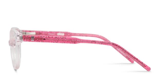 Olos Bency Kids Clear Pink Eyeglasses | Includes FREE Rx Lenses display picture 1