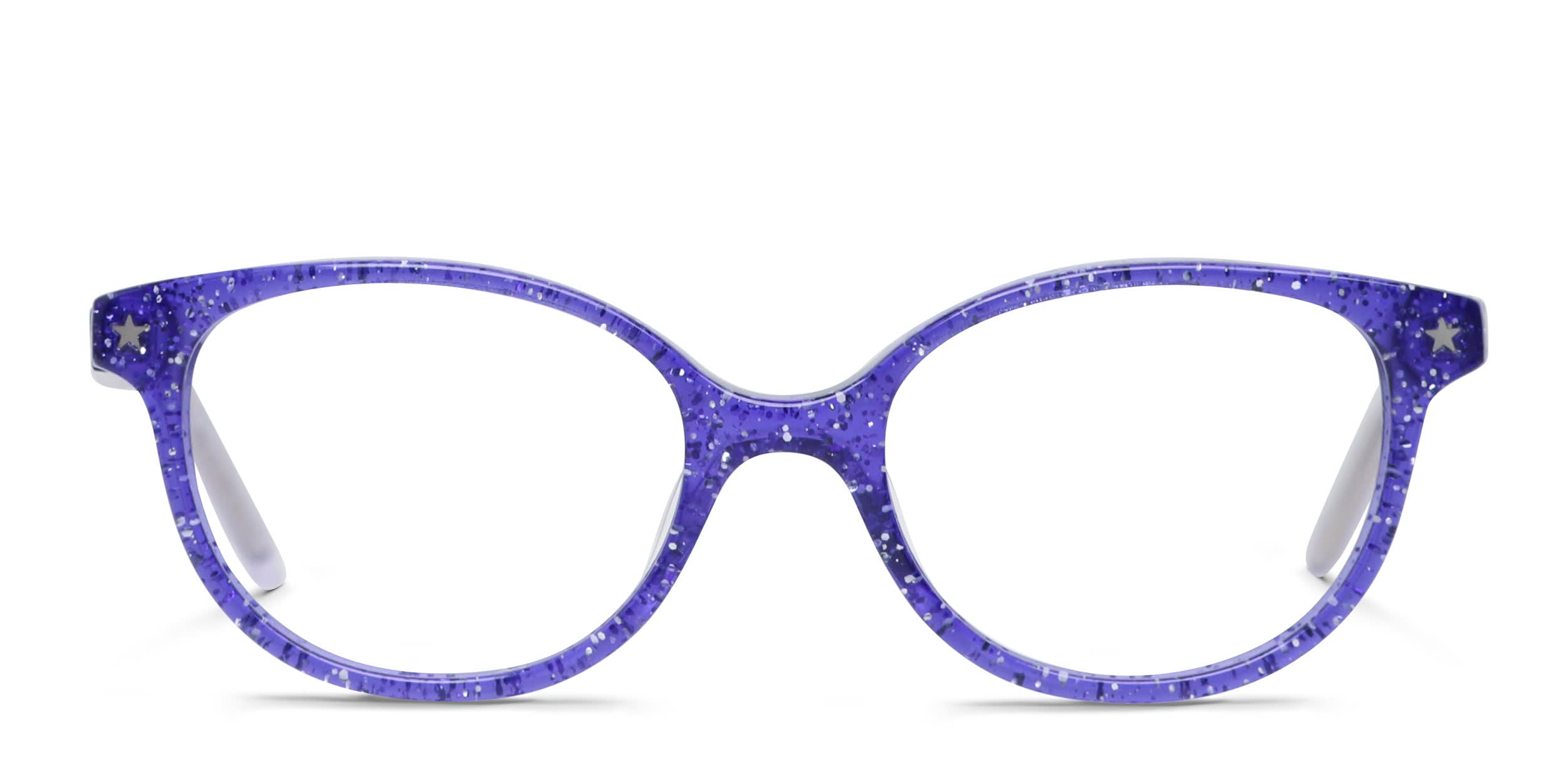Olos Bency Kids Purple/Glitter/Clear Eyeglasses | Includes FREE Rx