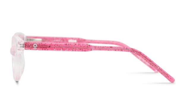 Olos Bency Kids Clear Pink Eyeglasses | Includes FREE Rx Lenses