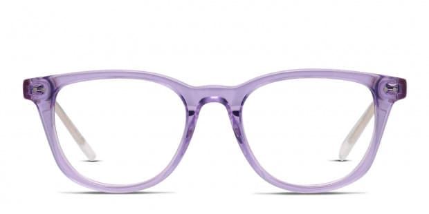Purple clear glasses best sale