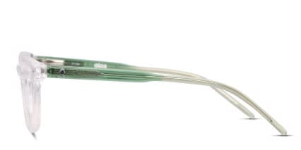 Olos Tiera Kids Clear, Green glasses - Clear / Green - Side View