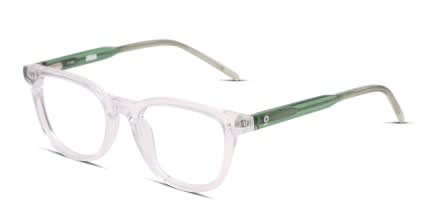 Olos Tiera Kids Clear, Green glasses - Clear / Green - Angle View
