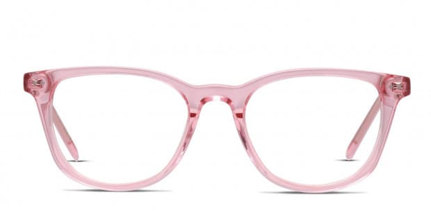 Clear pink eyeglasses clearance