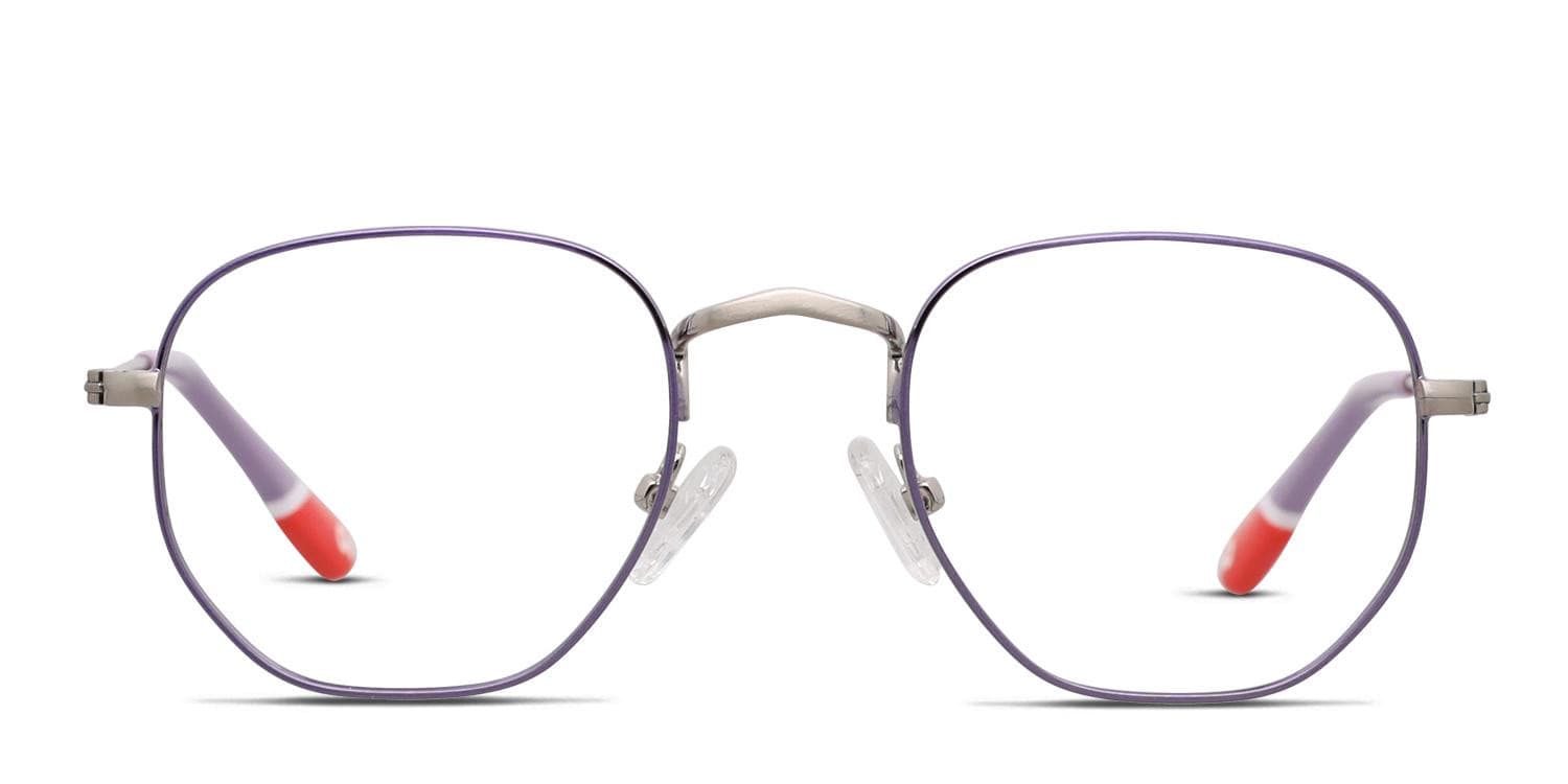 Olos Instrumental Kids Purple, Silver glasses - Purple / Silver - Frontal View