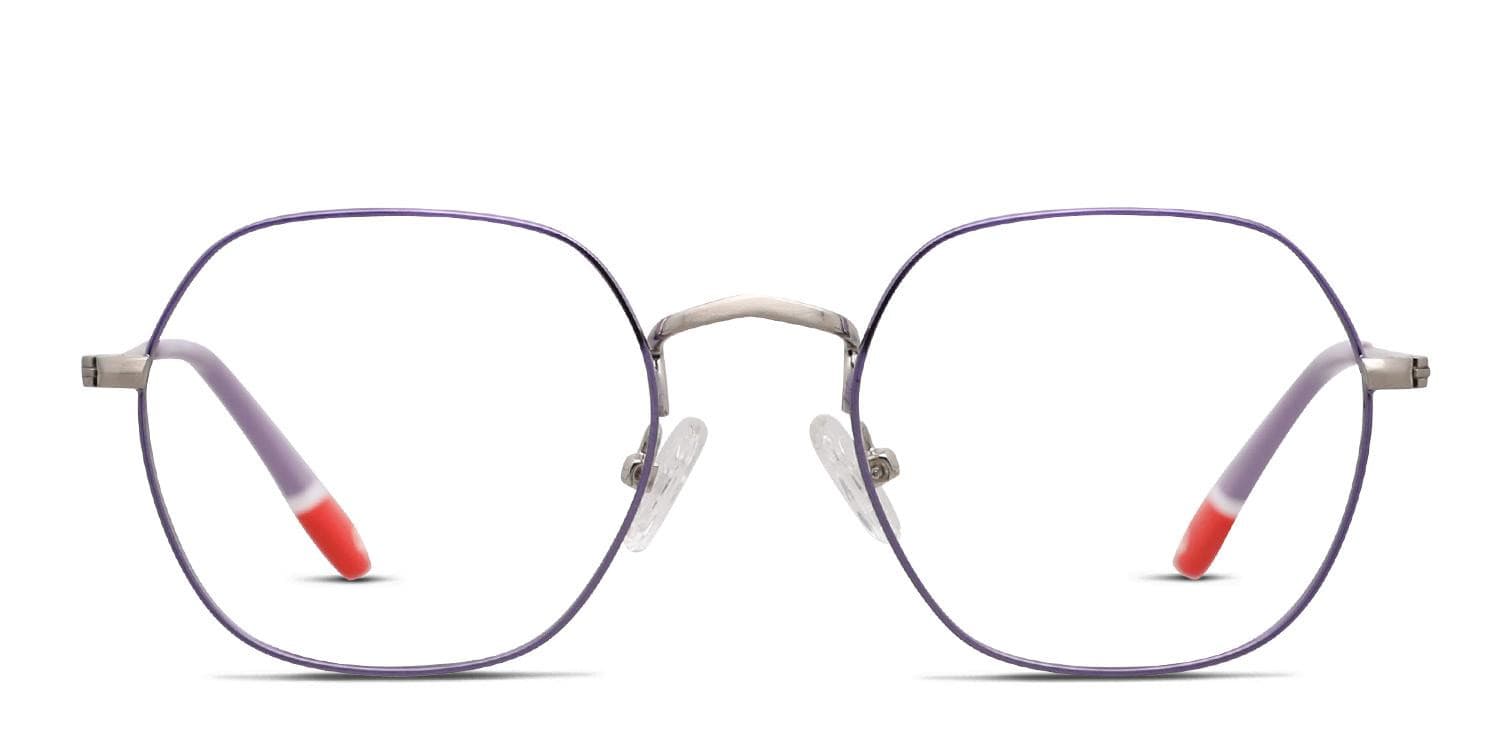 Olos Work & Play Kids Purple, Silver glasses - Purple / Silver - Frontal View
