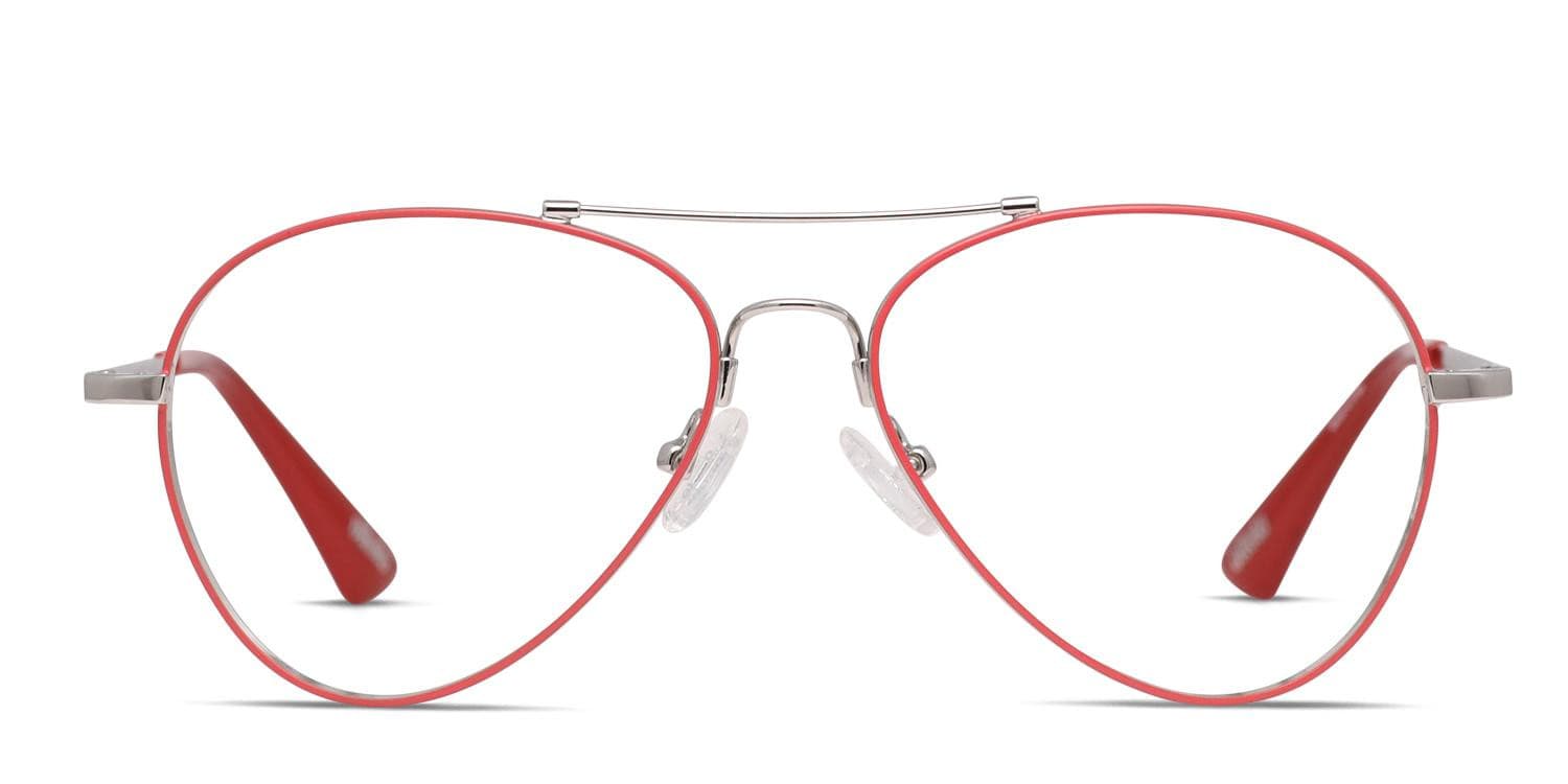 Ottoto Aerial Kids Red, Silver glasses - Red / Silver - Frontal View
