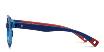 Olos Pastime Kids Blue, Clear glasses - Blue - Side View