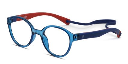 Olos Pastime Kids Blue, Clear glasses - Blue - Angle View