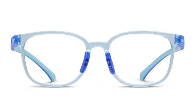 Weaver Kids Blue, Clear Prescription Eyeglasses