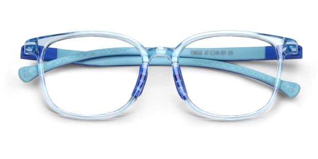 Weaver Kids Blue, Clear Prescription Eyeglasses