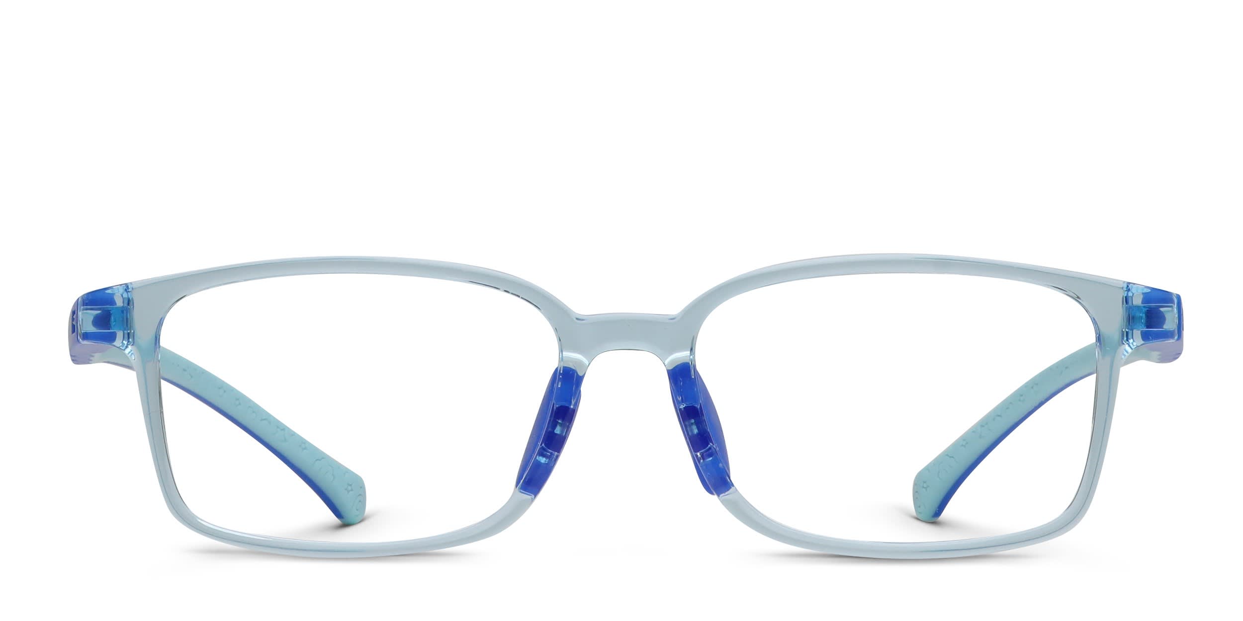 Knack Kids Blue, Clear glasses - Blue / Clear - Frontal View
