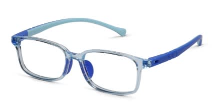 Knack Kids Blue, Clear glasses - Blue / Clear - Angle View