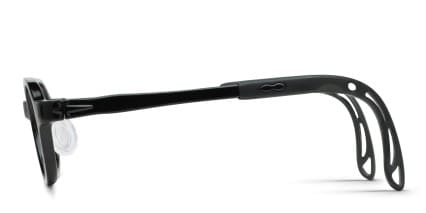 Shirley Kids Shiny Black glasses - Shiny Black - Side View